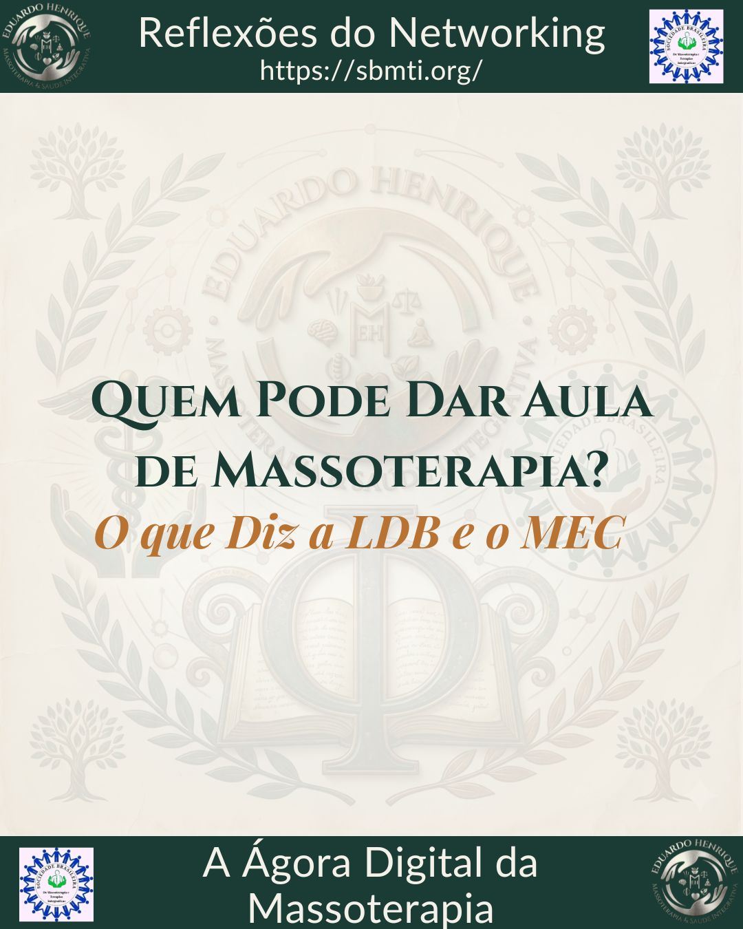 Quem Pode Dar Aula de Massoterapia? O que Diz a LDB e o MEC