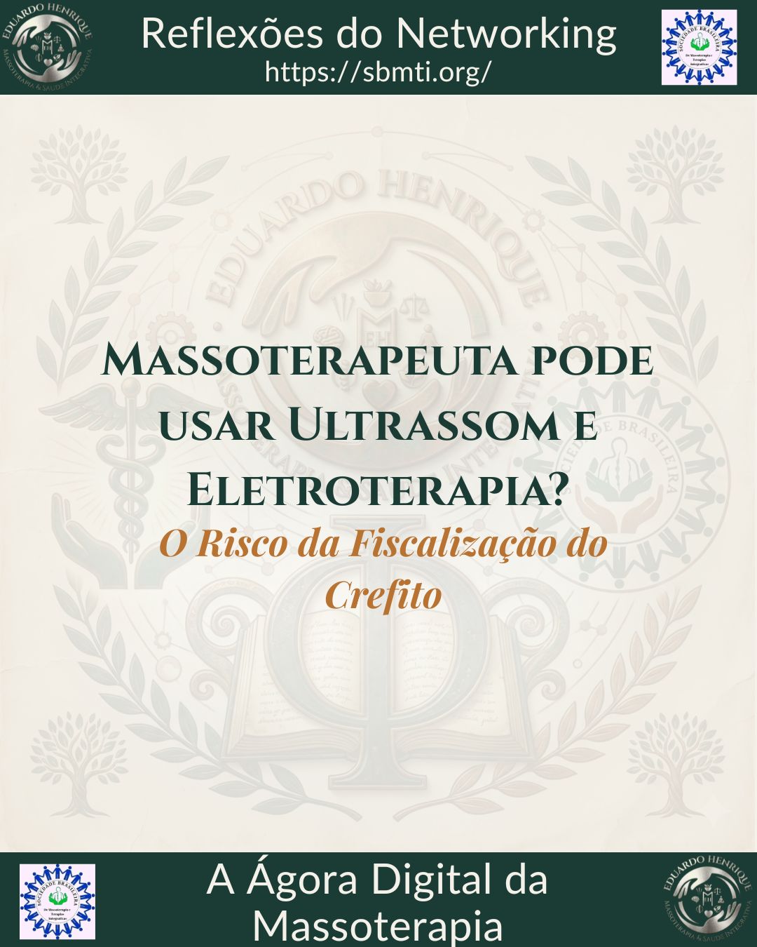 Massoterapeuta pode usar Ultrassom e Eletroterapia? O Risco da Fiscalização do Crefito