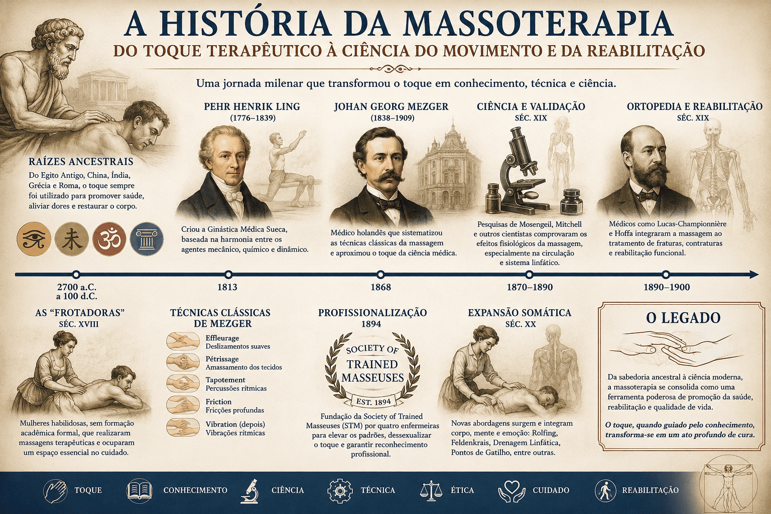 História da Massoterapia: do Toque Terapêutico à Ciência